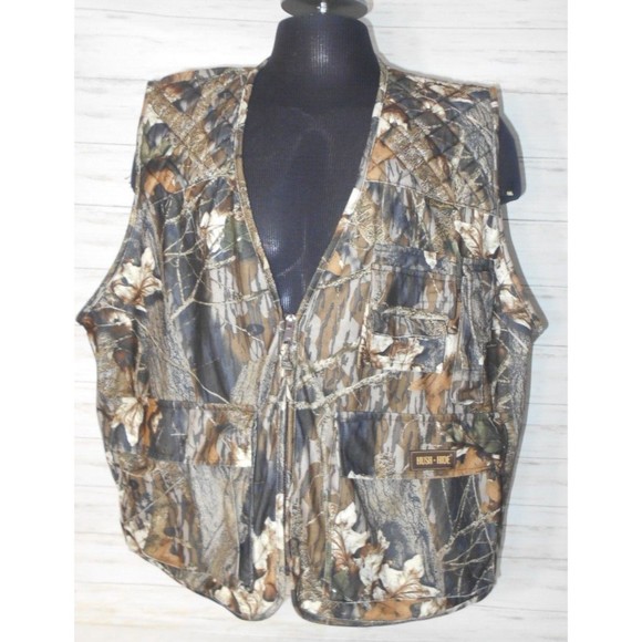 GAMEHIDE HUSH HIDE XL Men MOSSY OAK Break Up Camo Hunting Shooting Vest jacket
